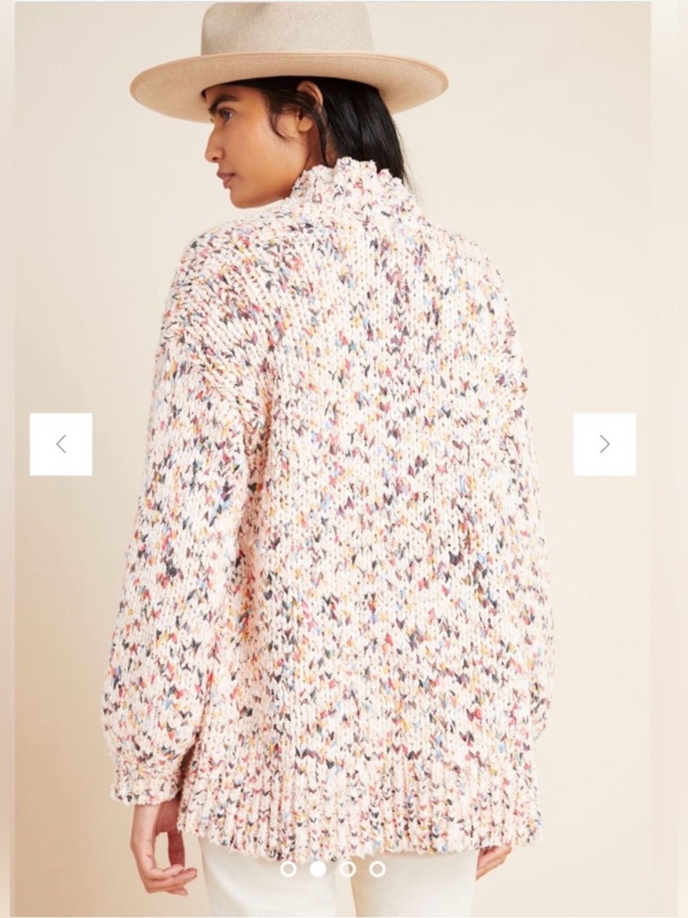 #443- Anthropologie AURORA Cotton Cardigan Sz.Sm - Picture 3 of 8